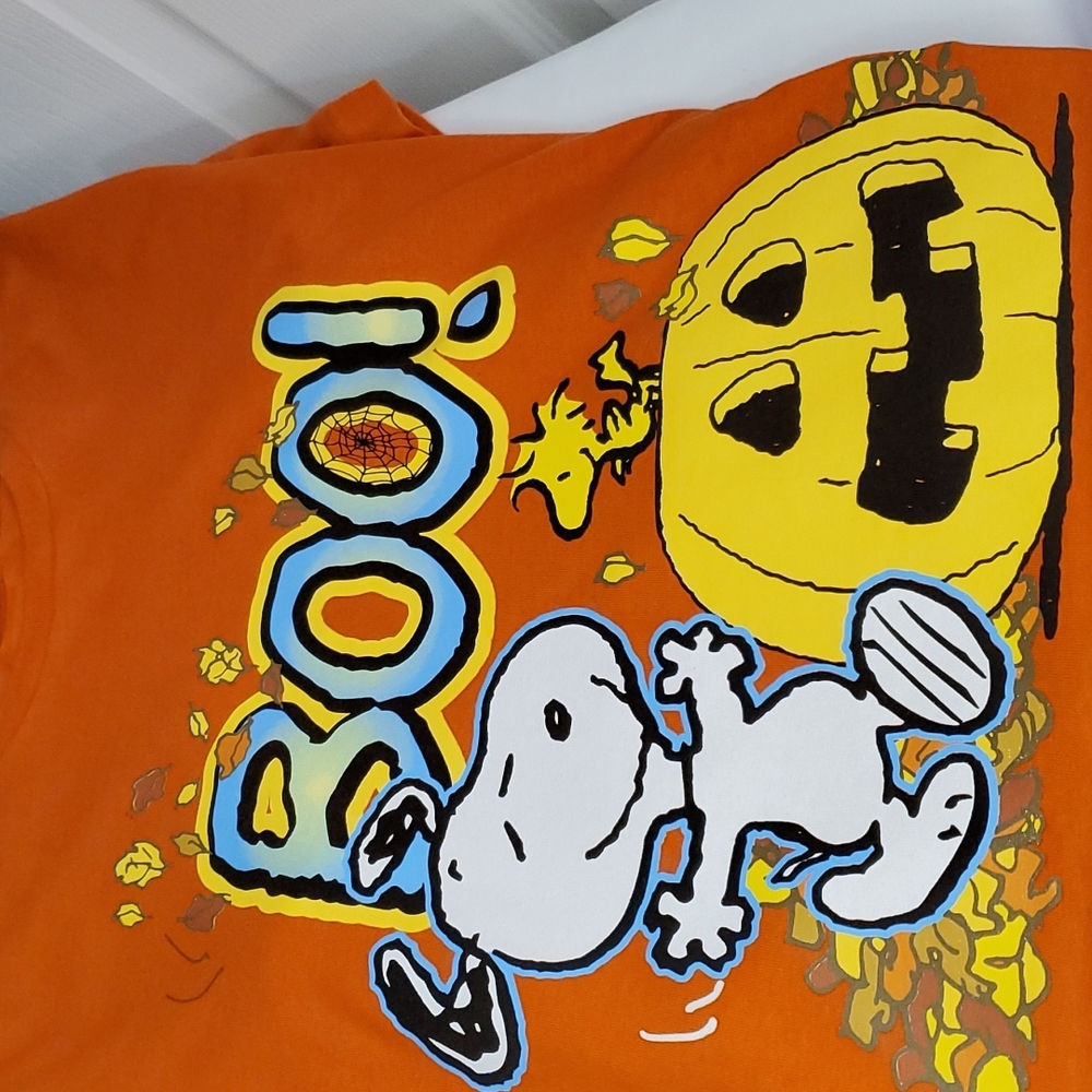 EUC PEANUTS HALLOWEEN SHORT SLEEVE TEE (LARGE) - Picture 2 of 4